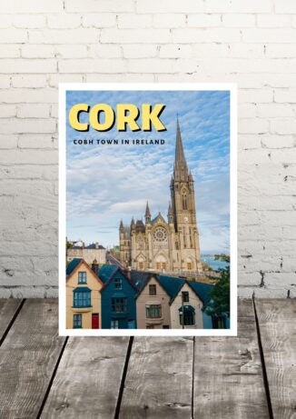 Cork Prints: Cobh Deck of Cards Houses